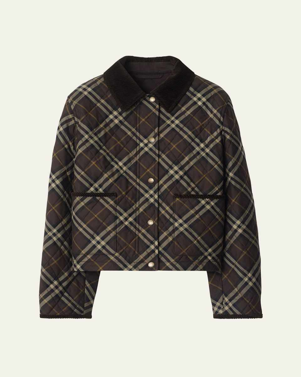 Oldham Check Quilted Barn Jacket